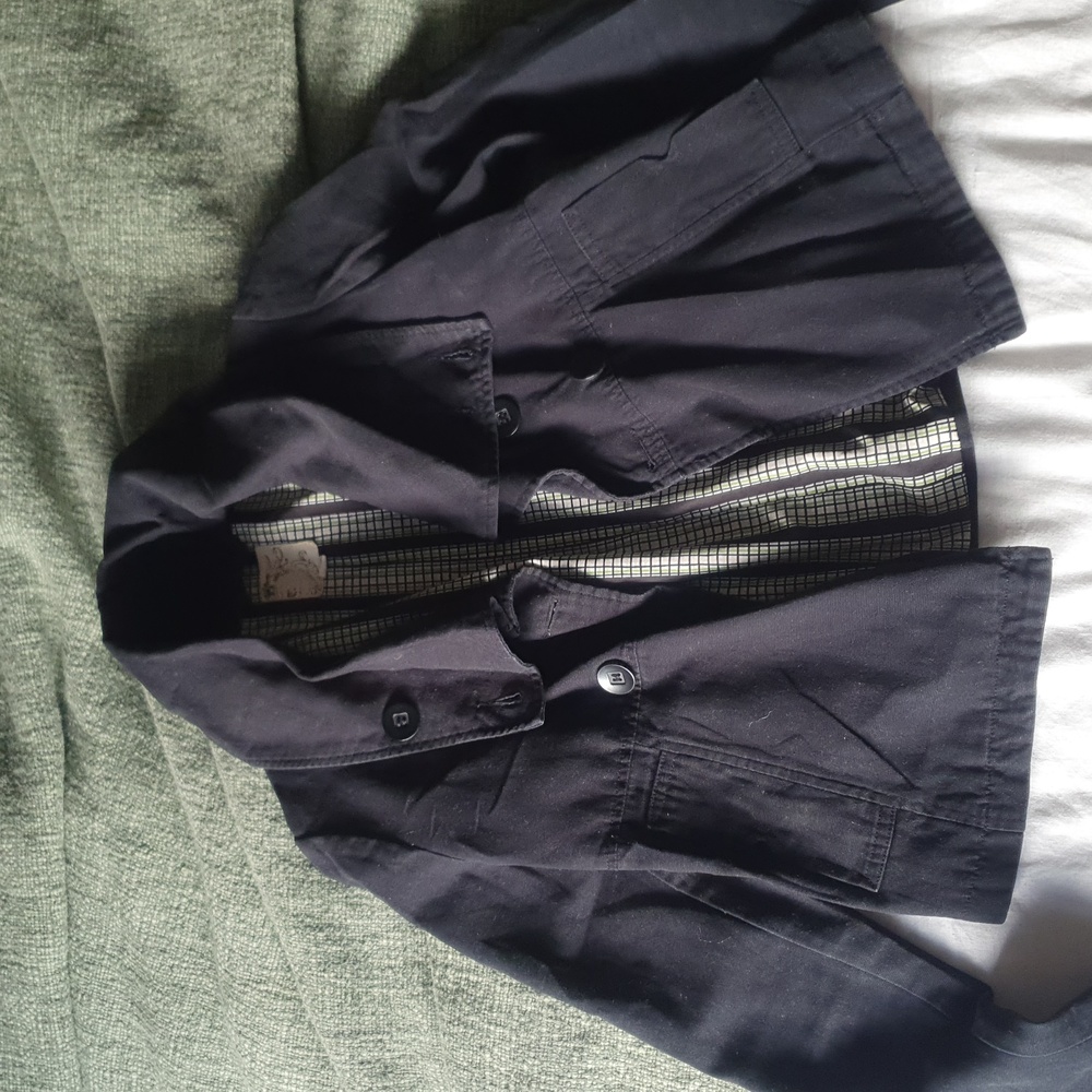 Black Double-Breasted Jacket